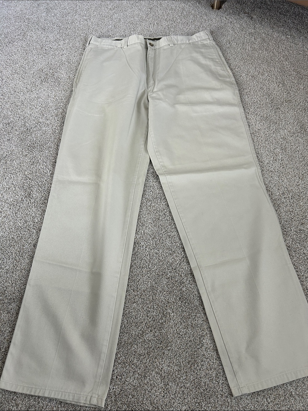 Savane Men's Straight-Leg Chinos in Light Tan
